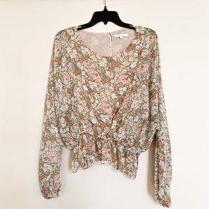Long Sleeve Floral Blouse